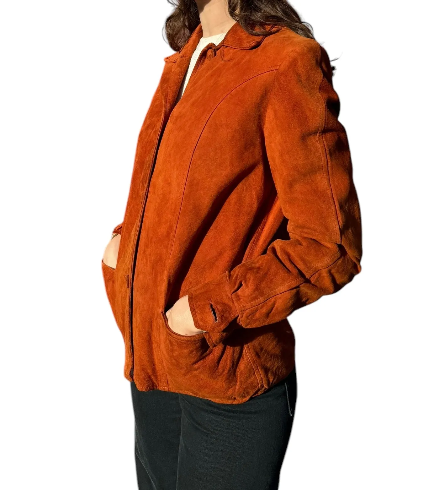 1940s Miracle Suede Jacket M