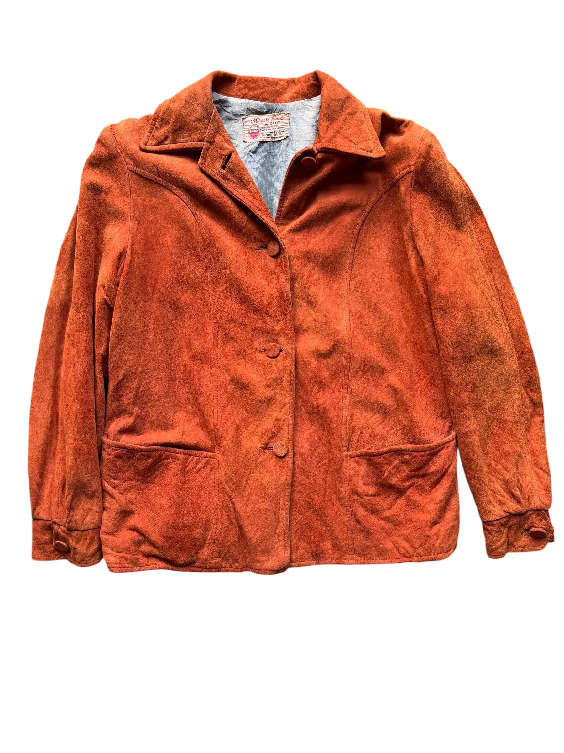 1940s Miracle Suede Jacket M