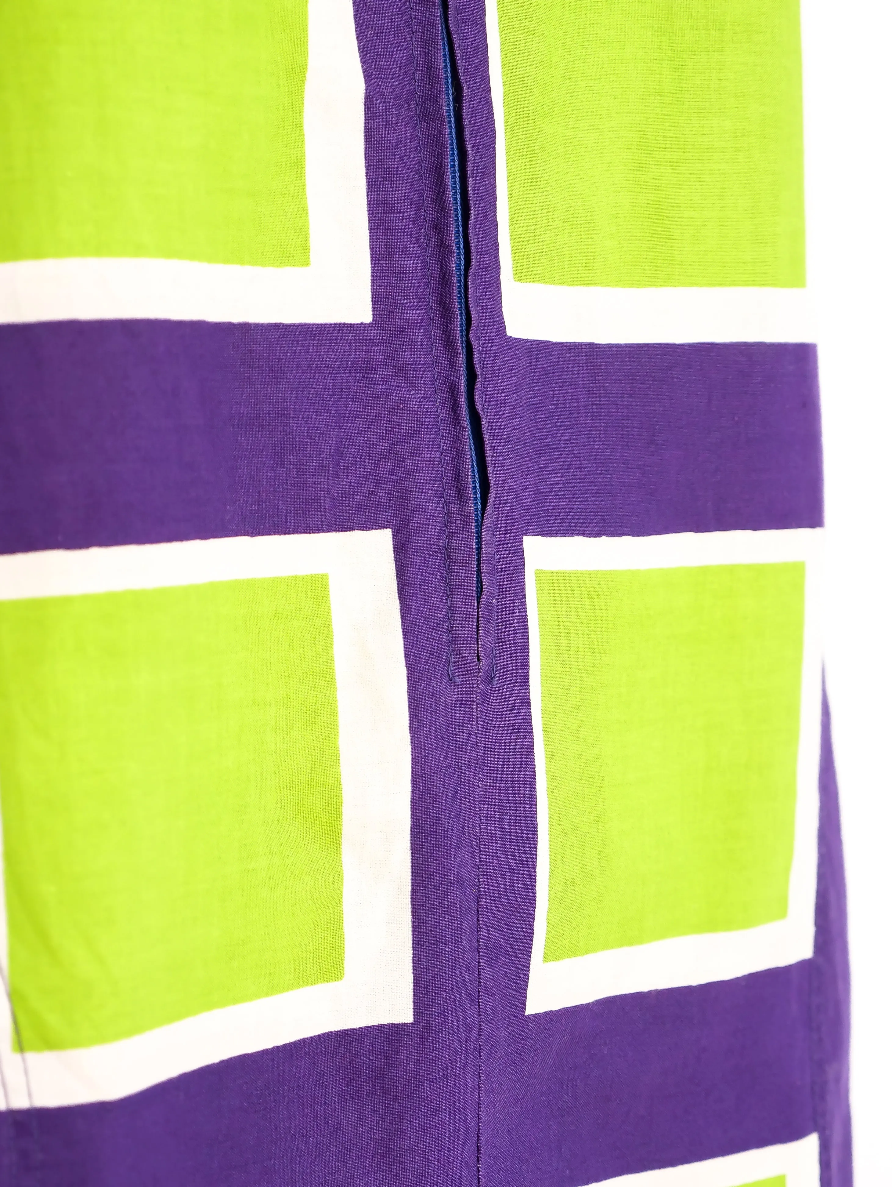 1971 Marimekko Geometric Printed Shirt Dress