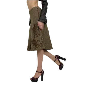 2000s Wool Midi Skirt (S)