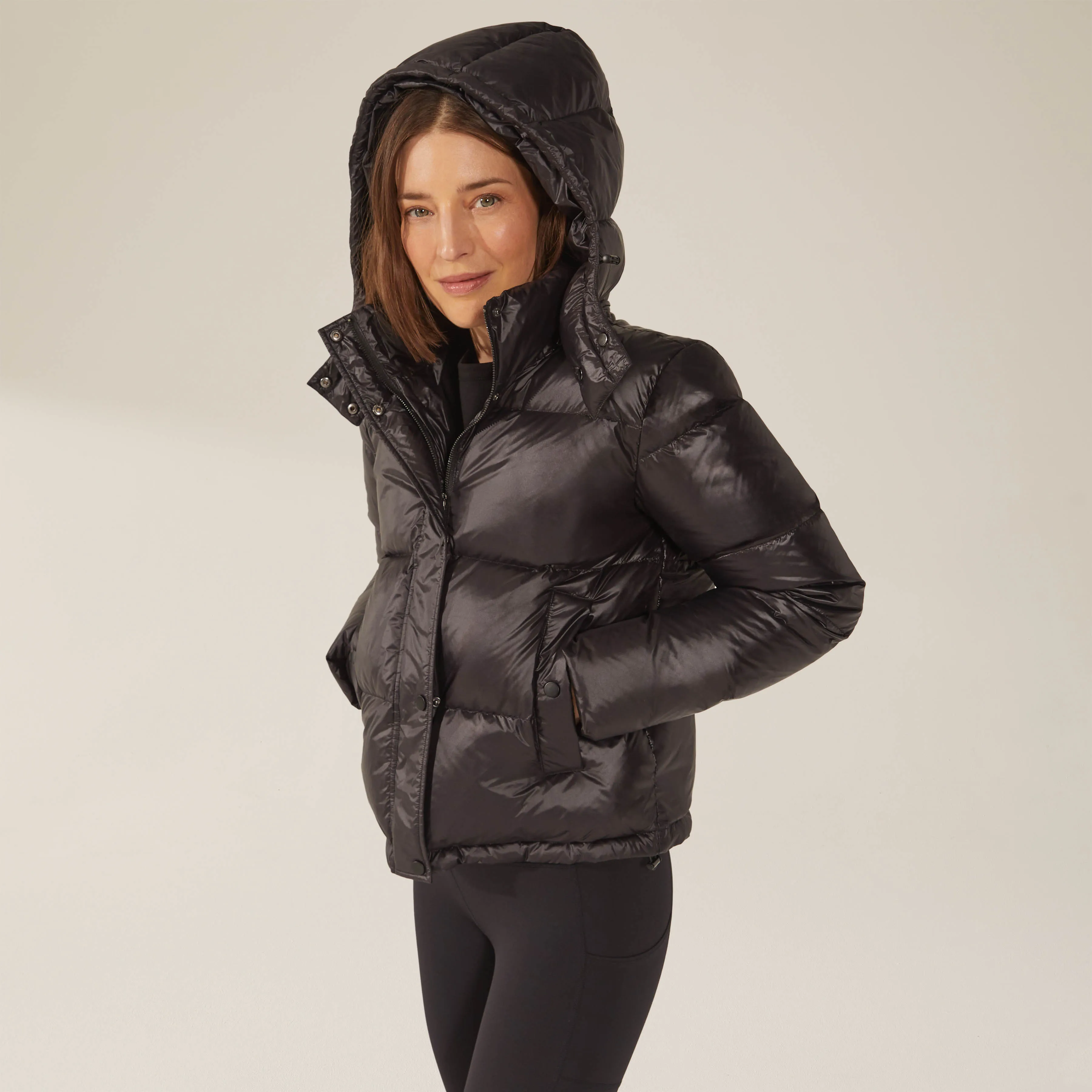 Adeline Hooded Down Puffer Jacket by Italic