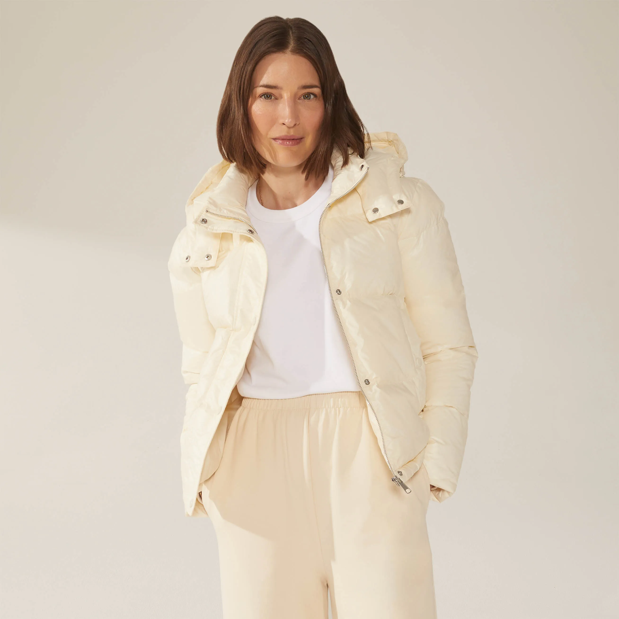 Adeline Hooded Down Puffer Jacket by Italic