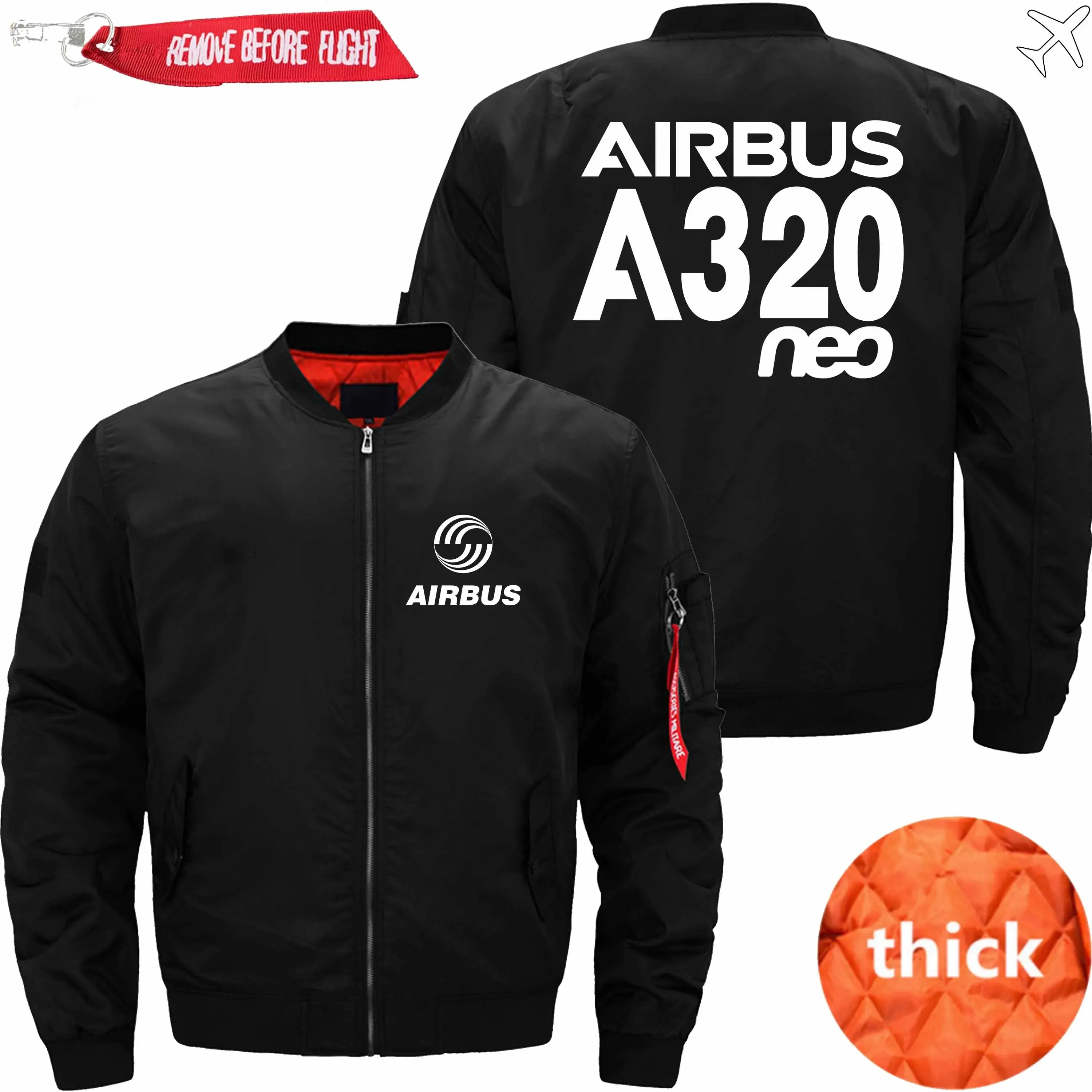 AIRBUS A320NEO BOMBER FLIGHT AVIATOR JACKET
