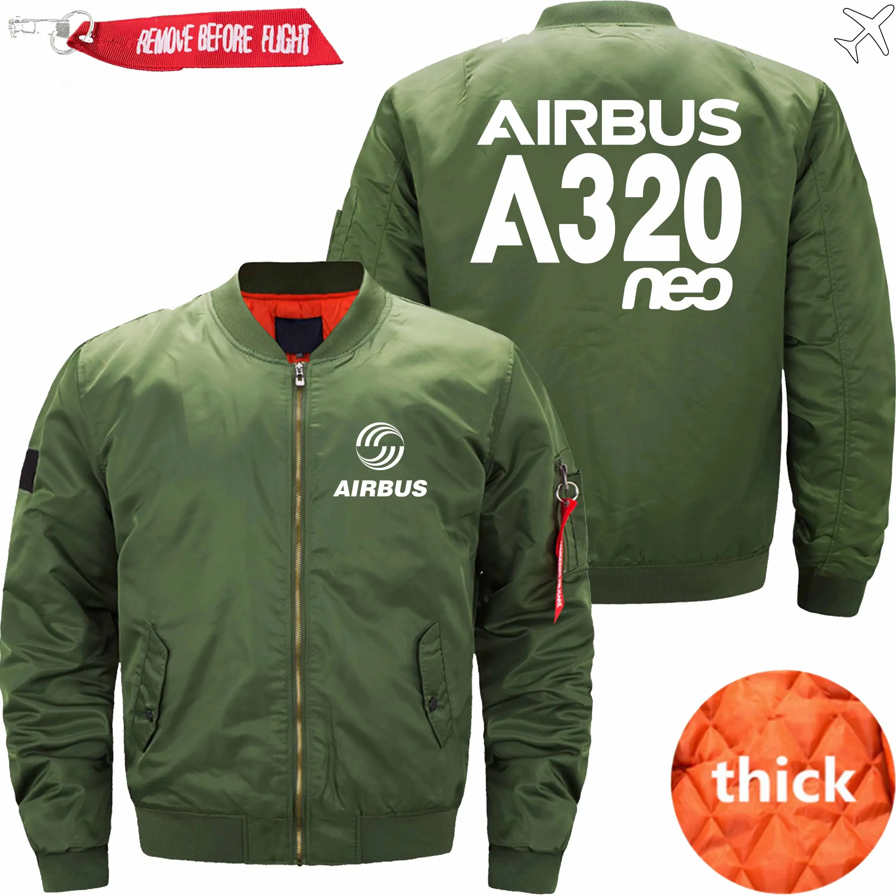 AIRBUS A320NEO BOMBER FLIGHT AVIATOR JACKET
