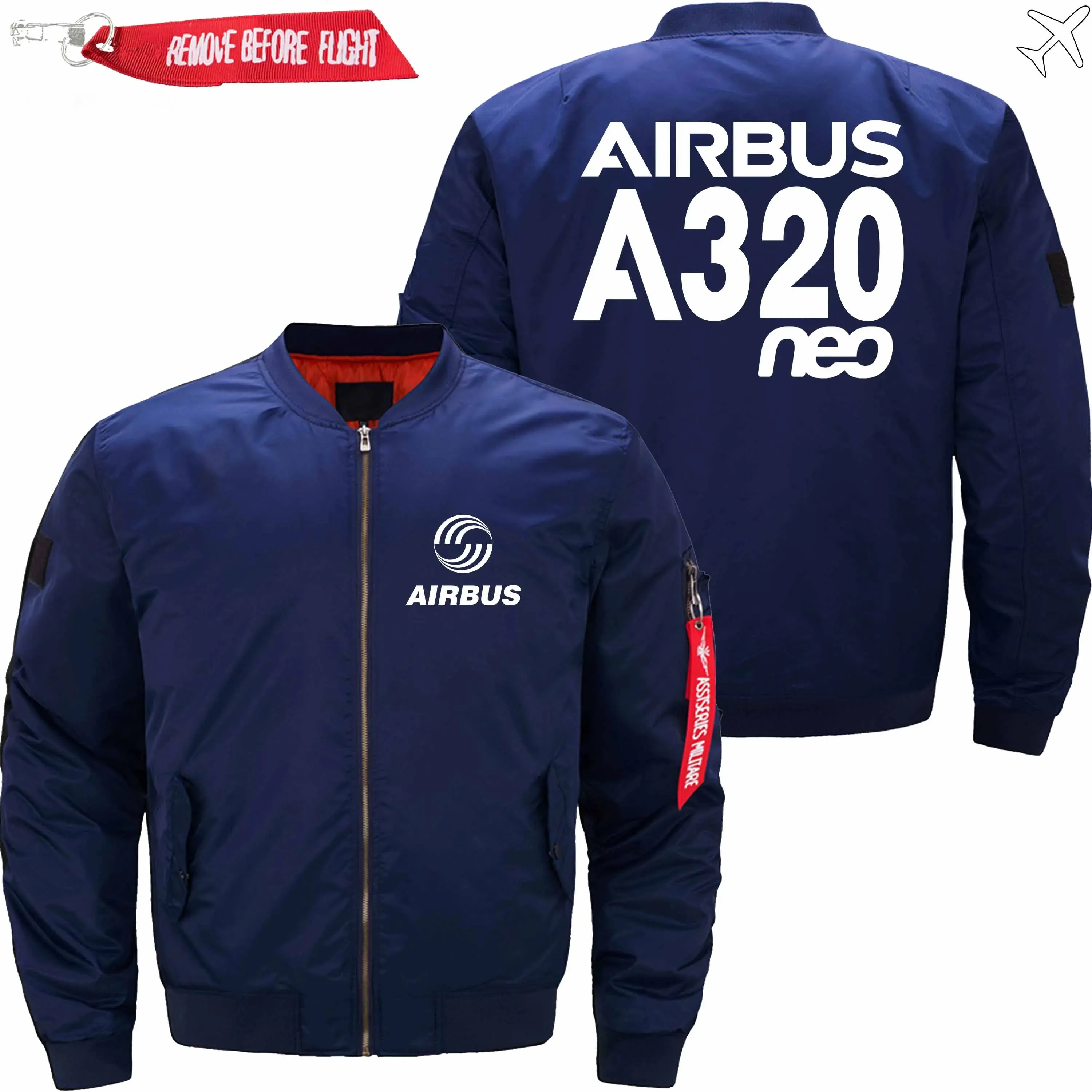 AIRBUS A320NEO BOMBER FLIGHT AVIATOR JACKET