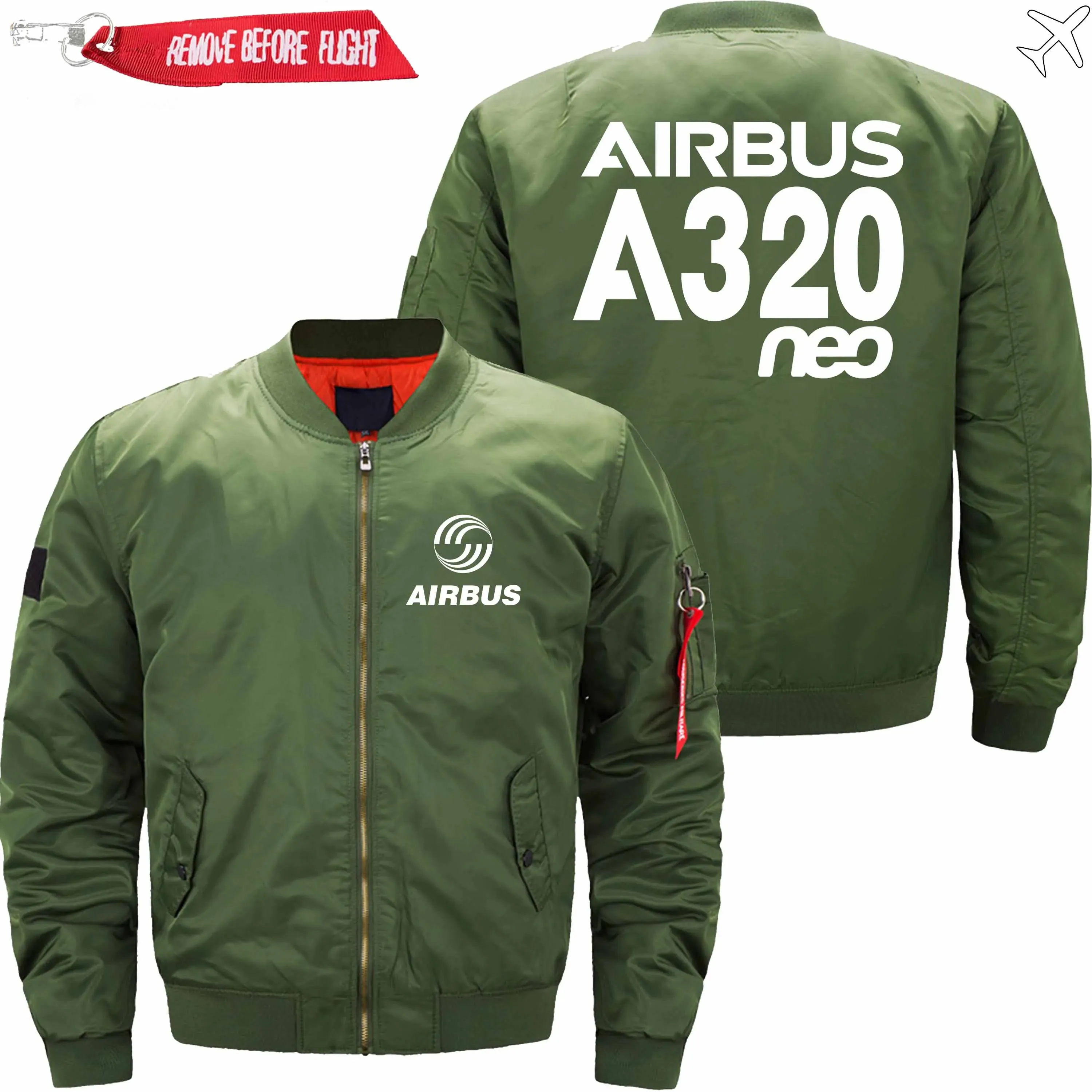 AIRBUS A320NEO BOMBER FLIGHT AVIATOR JACKET