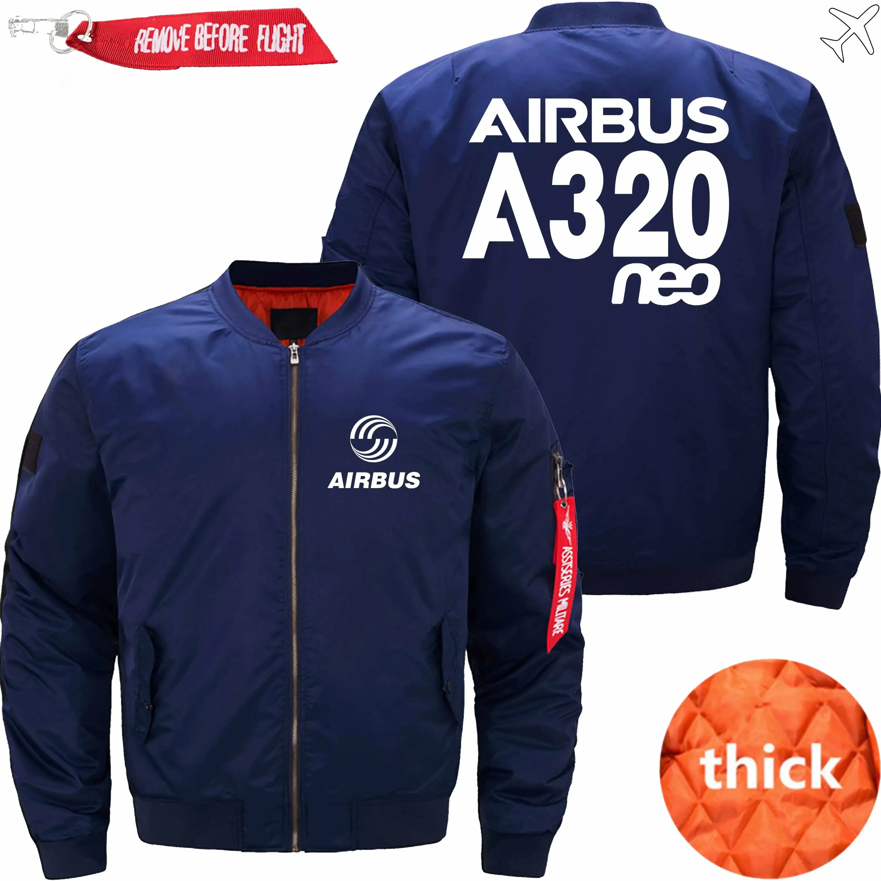 AIRBUS A320NEO BOMBER FLIGHT AVIATOR JACKET