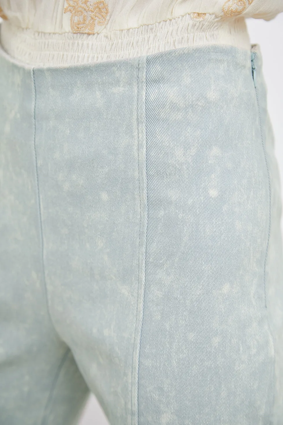 Angelica High Waist Crop Flare Jeans