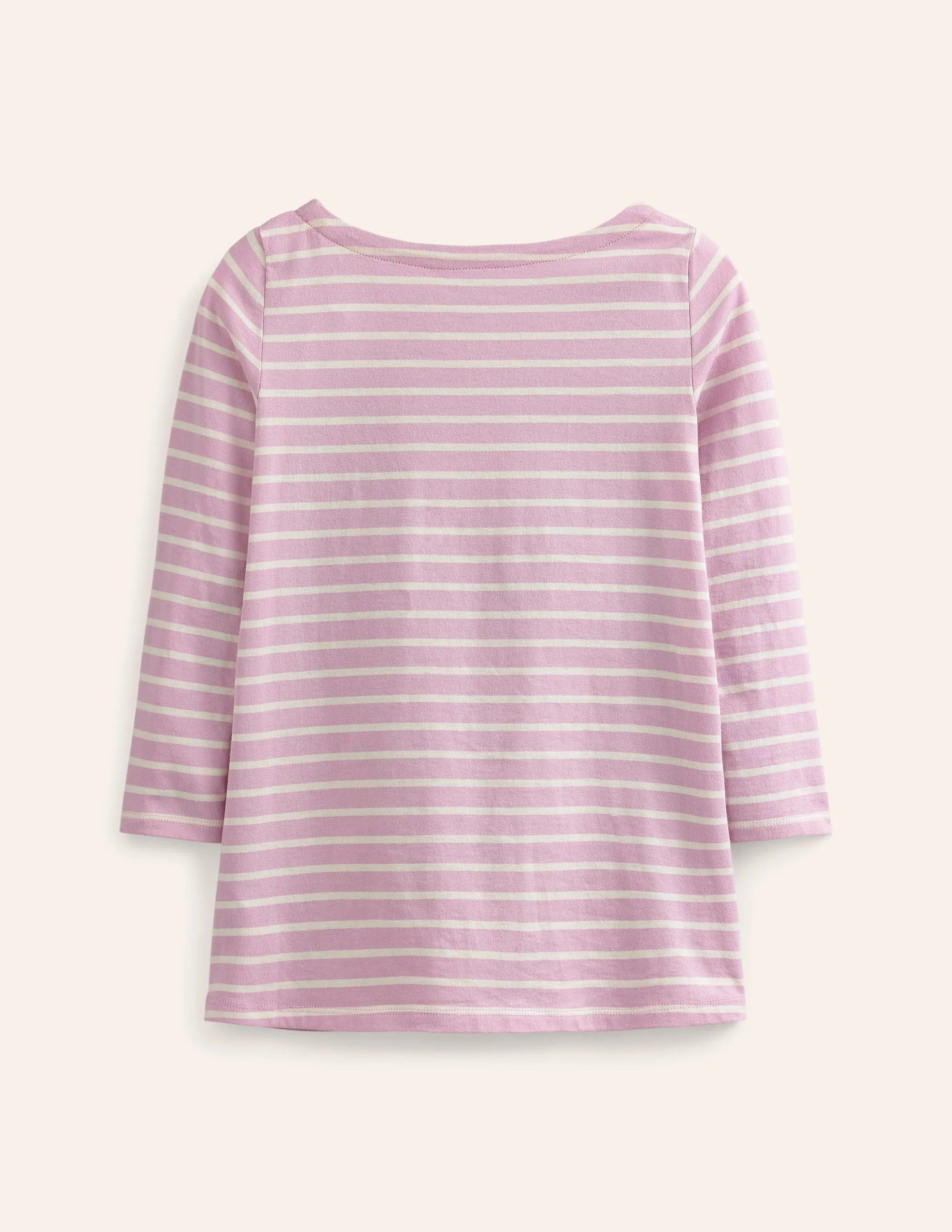 Appliqué Jersey Tunic-Sugared Almond Pink/Ivory