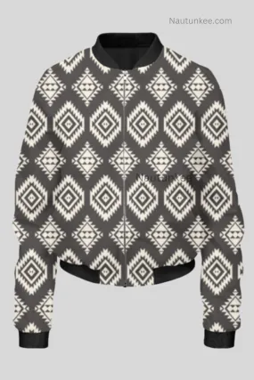 Aztec Pattern Women's Bomber Jacket