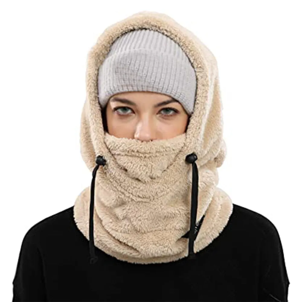 Balaclava Ski Mask Wind-Resistant Winter Face Mask Cycling  Warm Face Cover Hat Cap Khaki