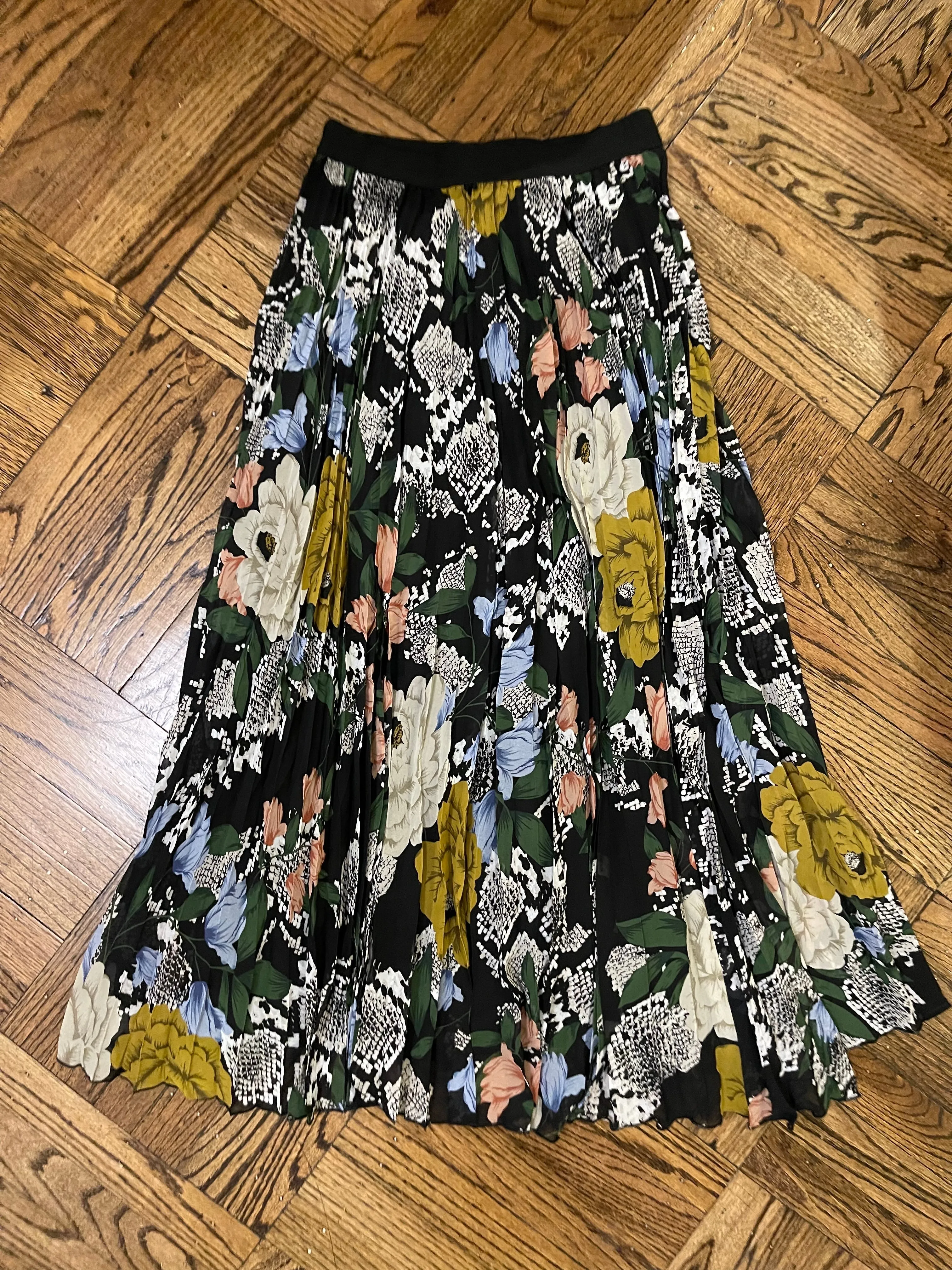 Black Floral Sheer Set