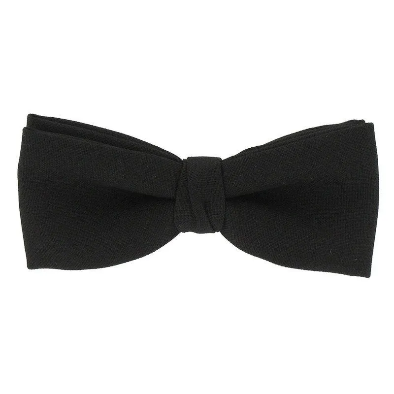 Black Formal Clip-On Bow Tie