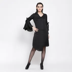 Black Tunic With Bell Sleeve