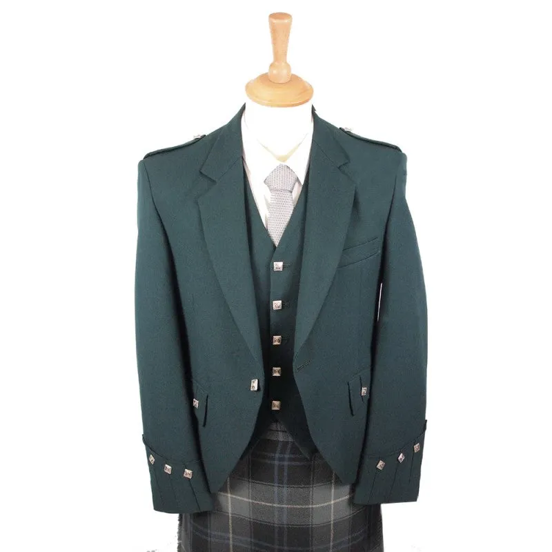 Bottle Green Argyle Jacket & Vest