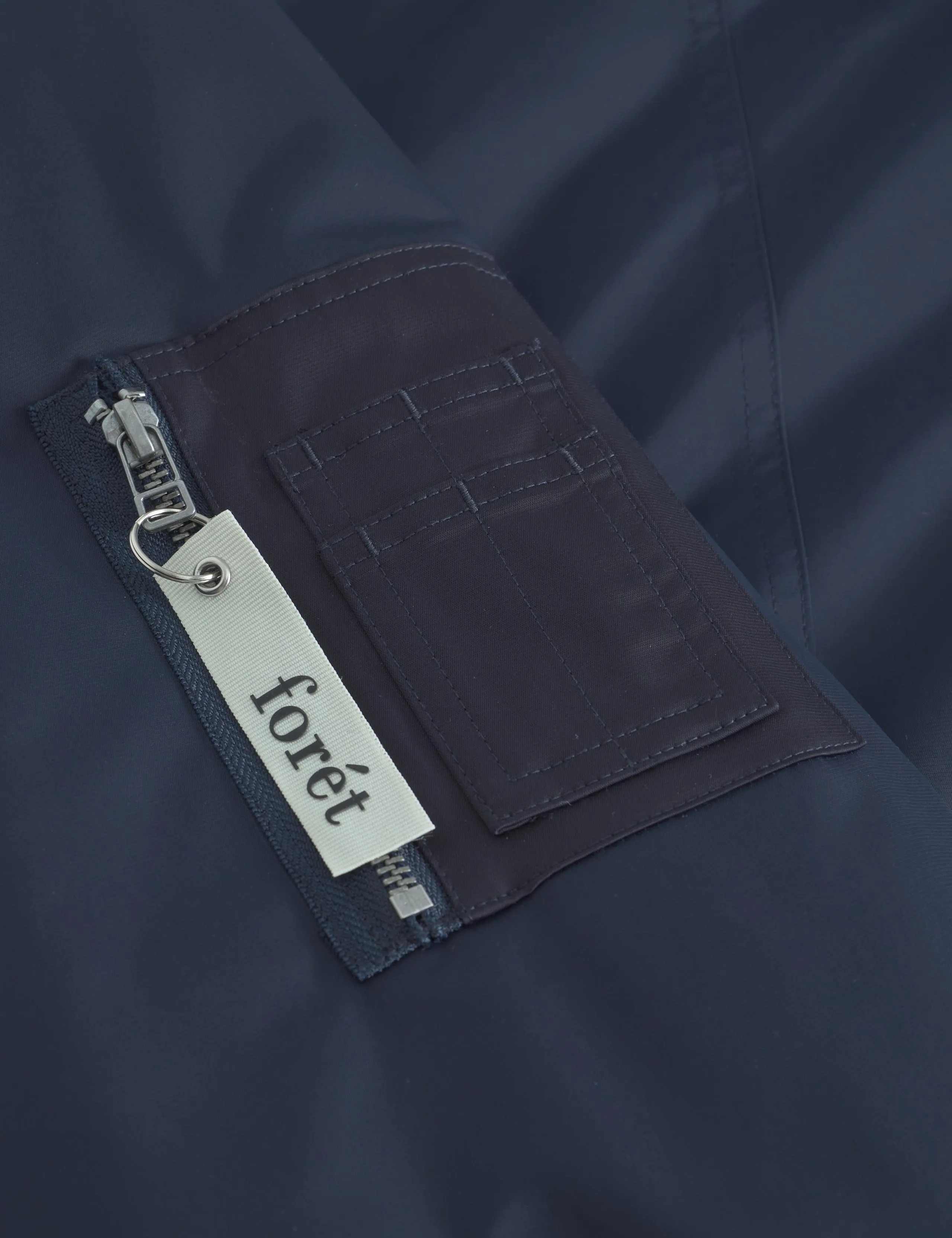 BOW BOMBER JACKET - NAVY