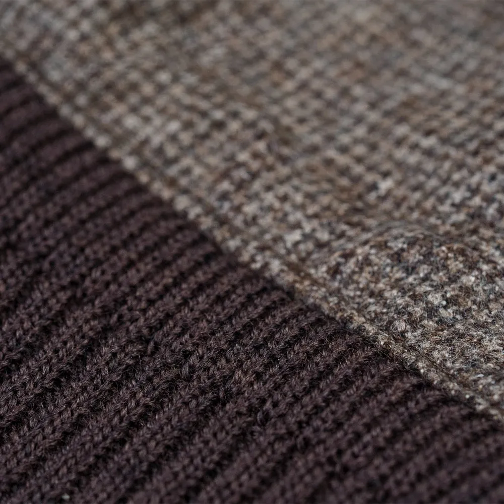 Brown Houndstooth Loro Piana Bomber Jacket