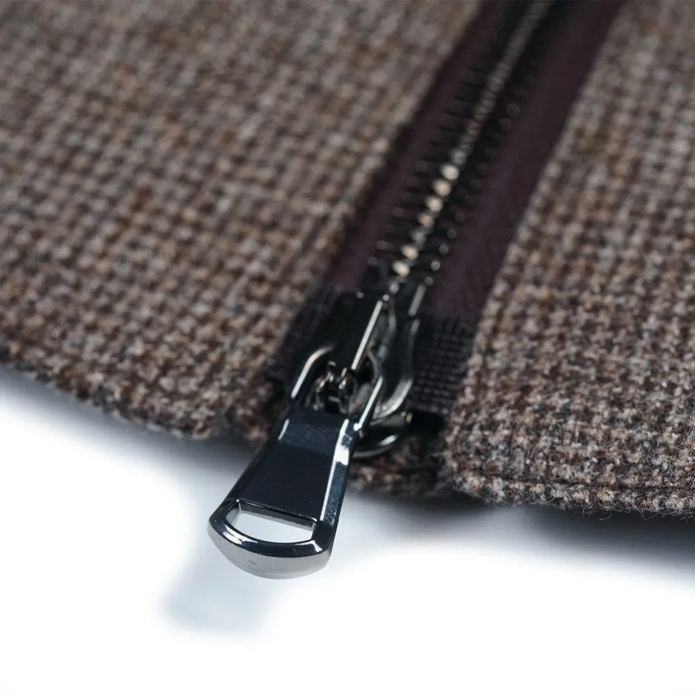 Brown Houndstooth Loro Piana Bomber Jacket