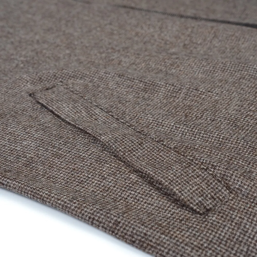 Brown Houndstooth Loro Piana Bomber Jacket