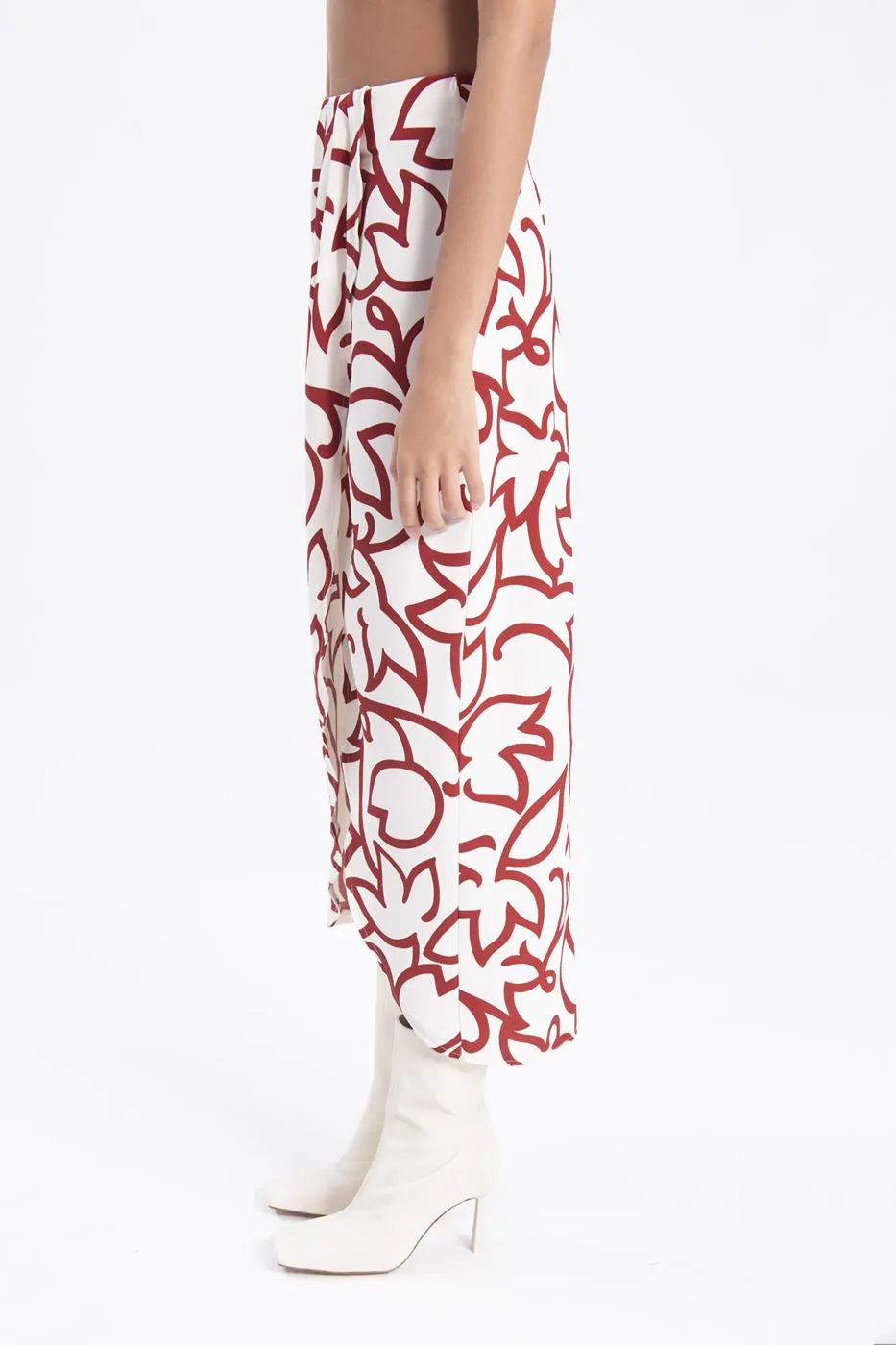 BSL Women Midi skirt with deep slit - Weslaco