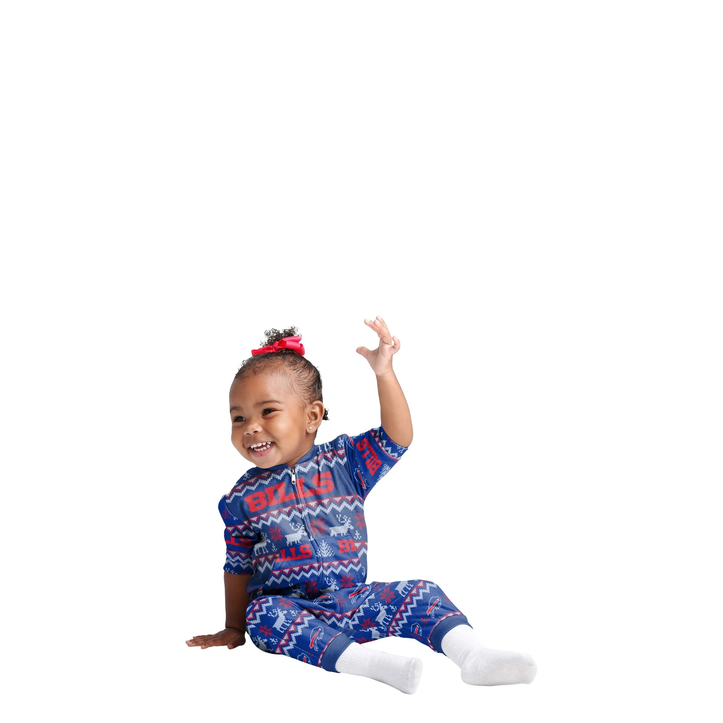 Buffalo Bills NFL Ugly Pattern Family Holiday Pajamas
