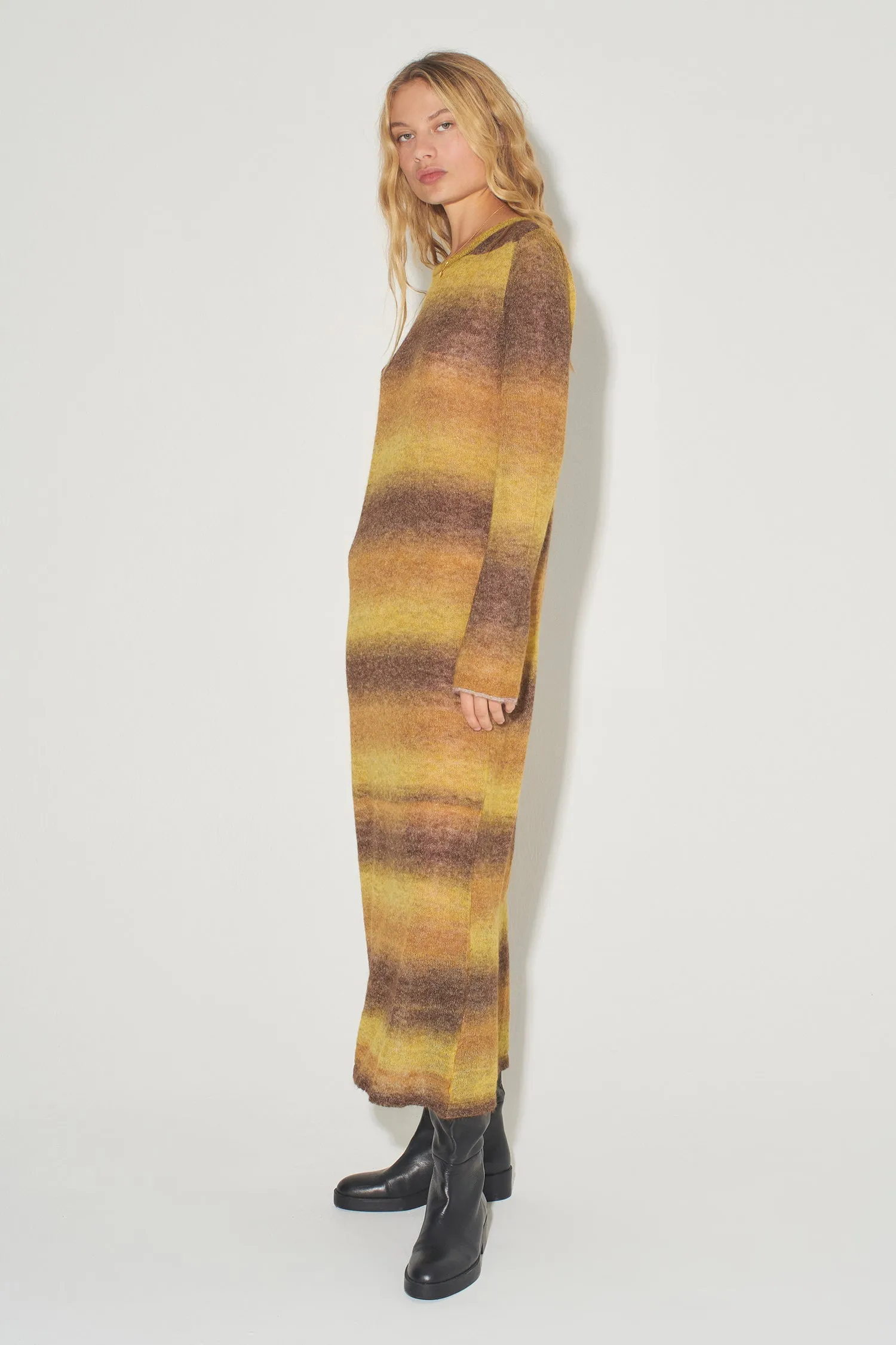 Caruso Boxy Knit Dress Gradient