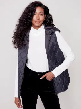 Charlie B Fall 2023-C5429-660B-Corduroy Pant-Black