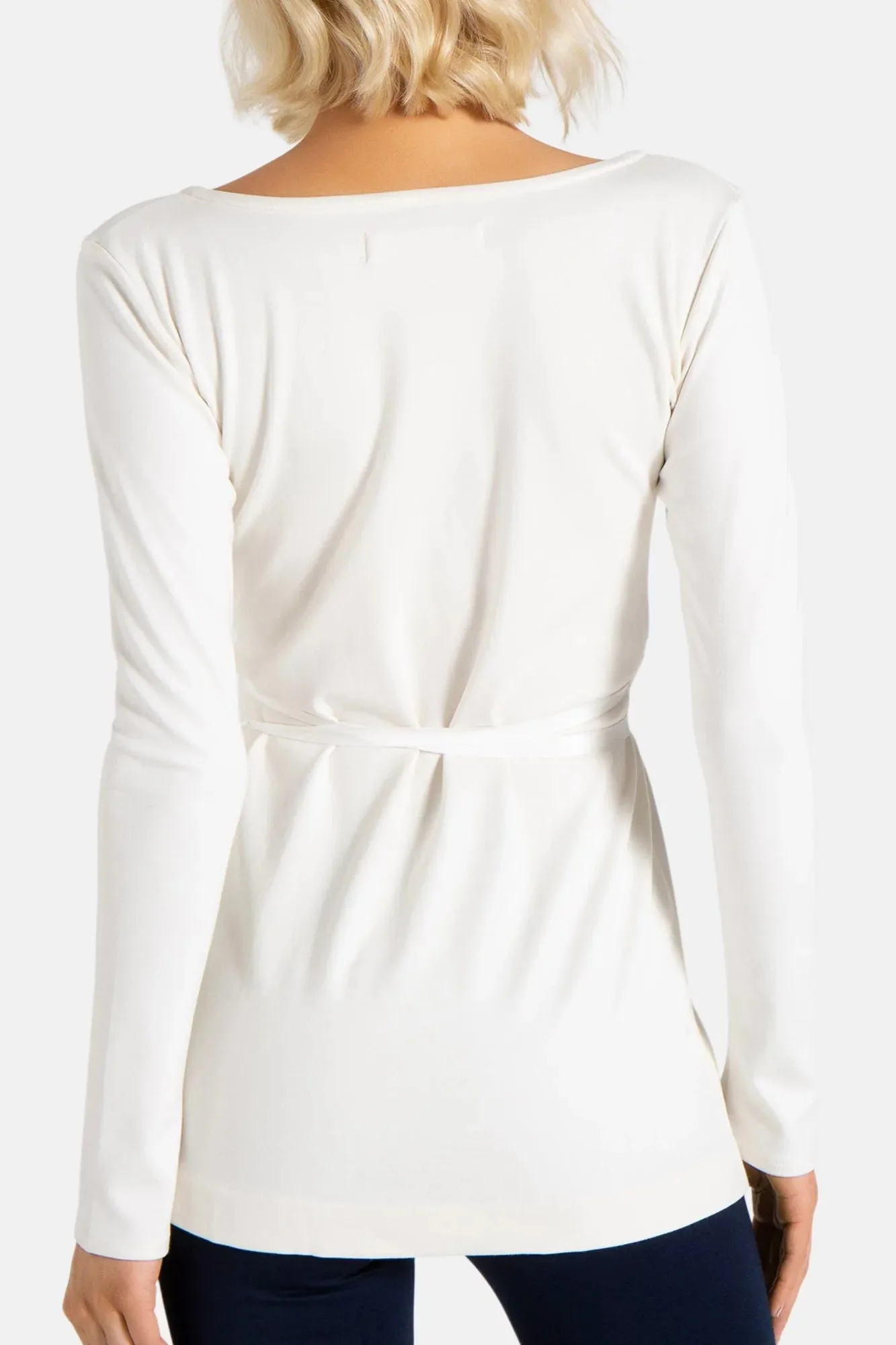 CLAIR WRAP TUNIC (IVORY)