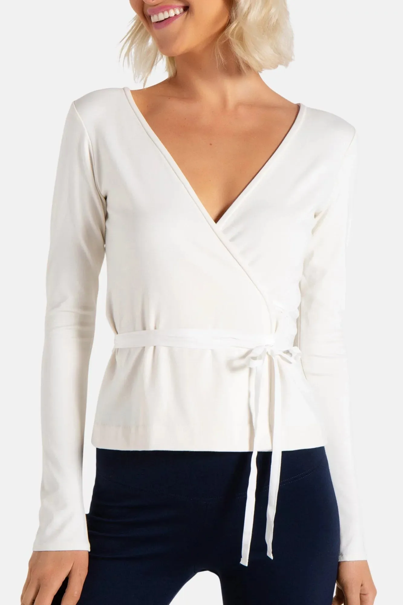 CLAIR WRAP TUNIC (IVORY)