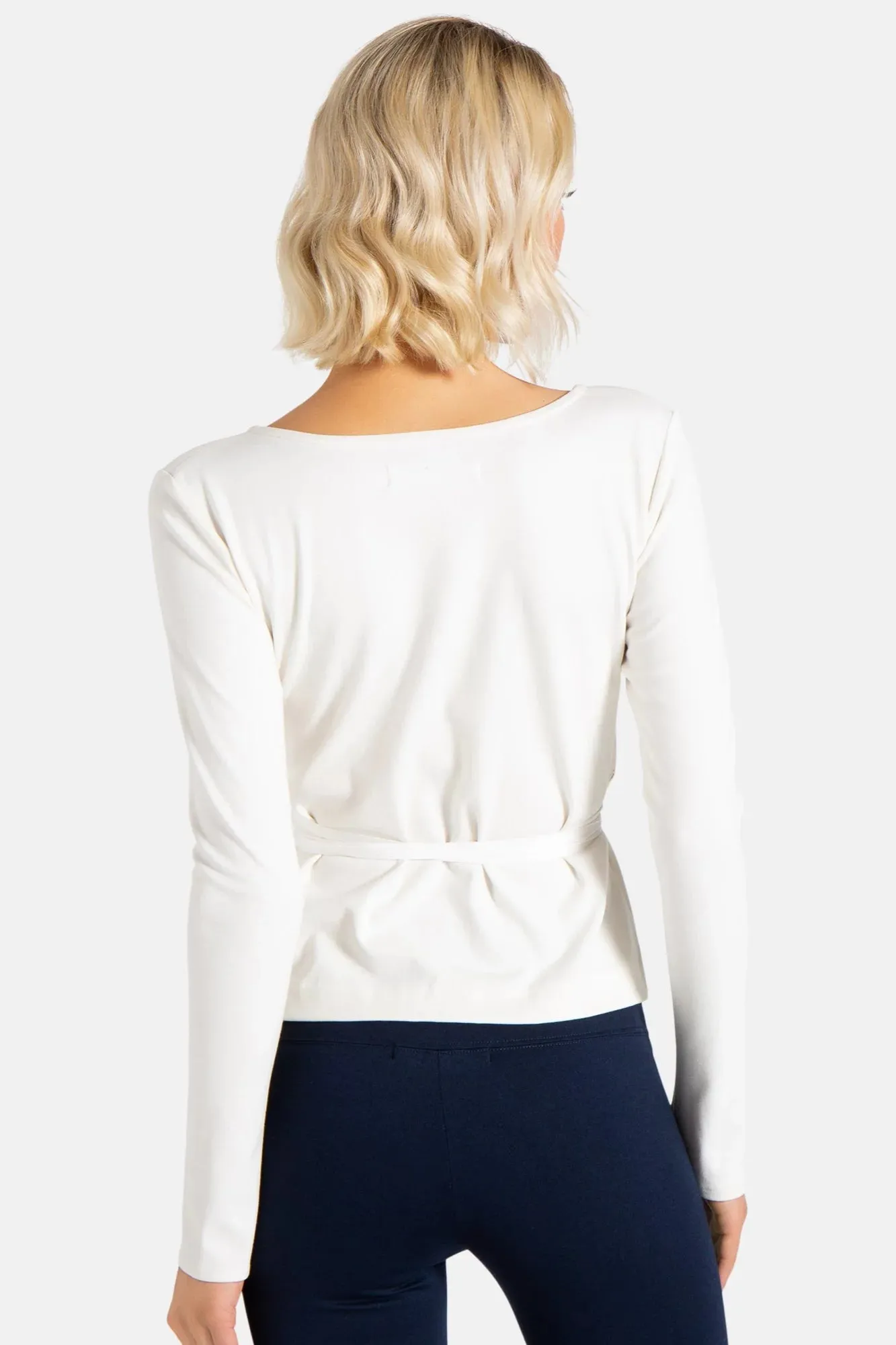 CLAIR WRAP TUNIC (IVORY)