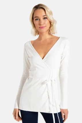 CLAIR WRAP TUNIC (IVORY)