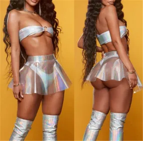 Clear Mini Skirt