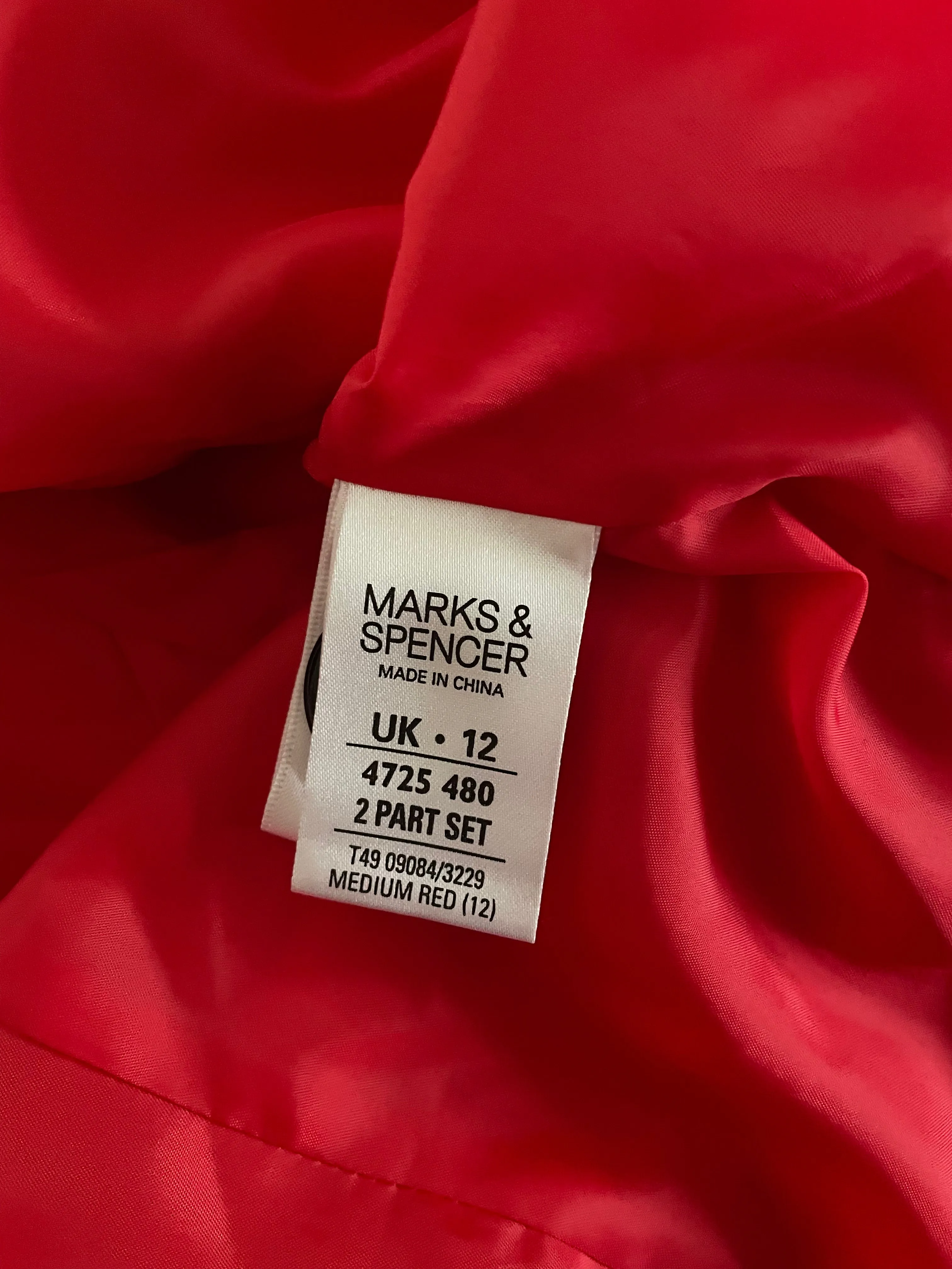 Coral Belted Fully Lined Mac - Size 12