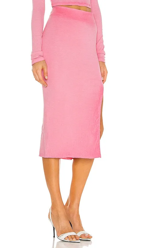 COTTON CITIZEN x REVOLVE Melbourne Midi Skirt in Pink