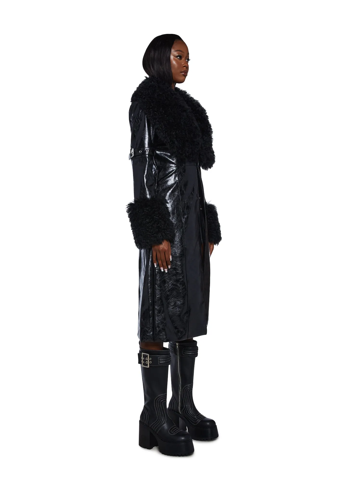 Covet Moto Trench Coat