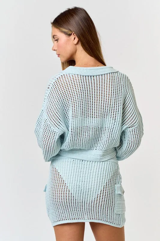 Crochet Bomber Jacket