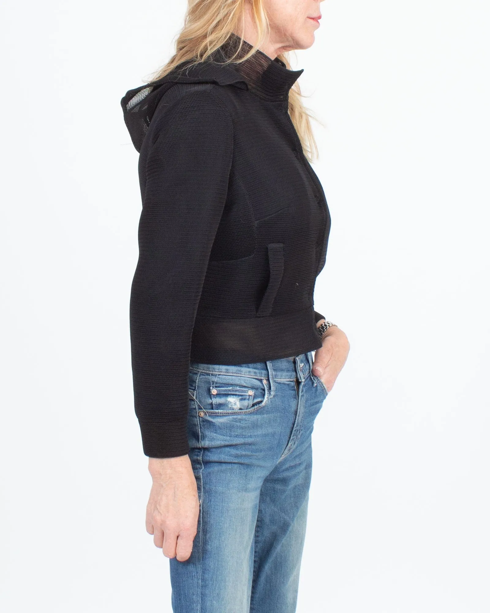 Cropped Mesh Jacket