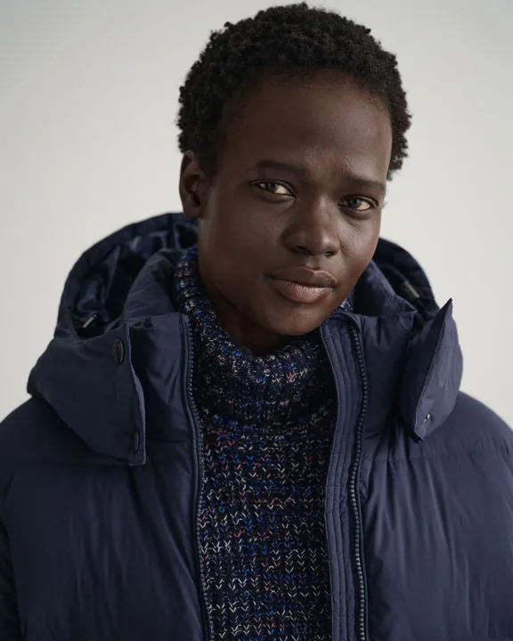 D2. Full Length Down Coat - Evening Blue