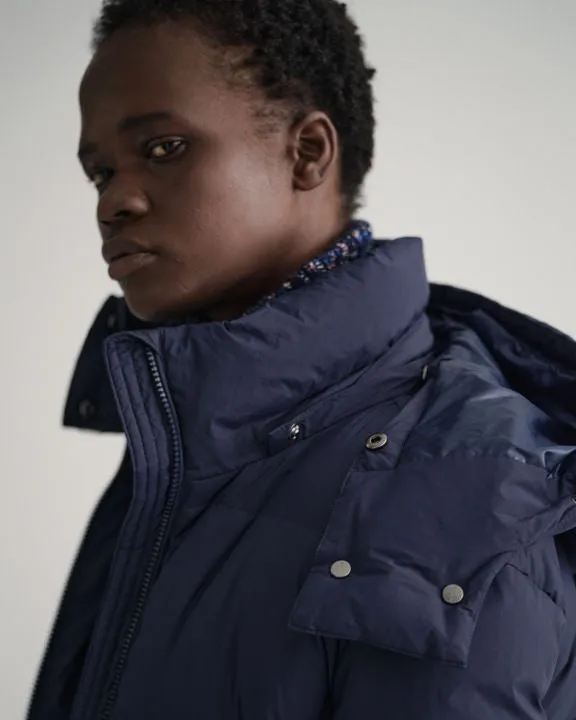 D2. Full Length Down Coat - Evening Blue