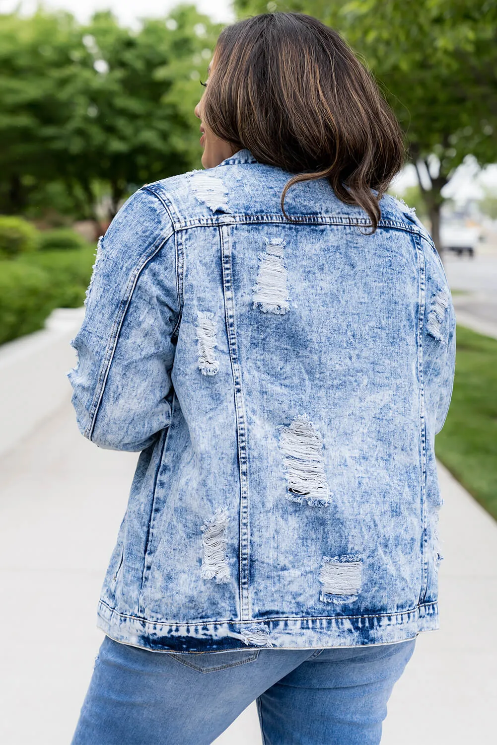 Distressed Denim Jacket
