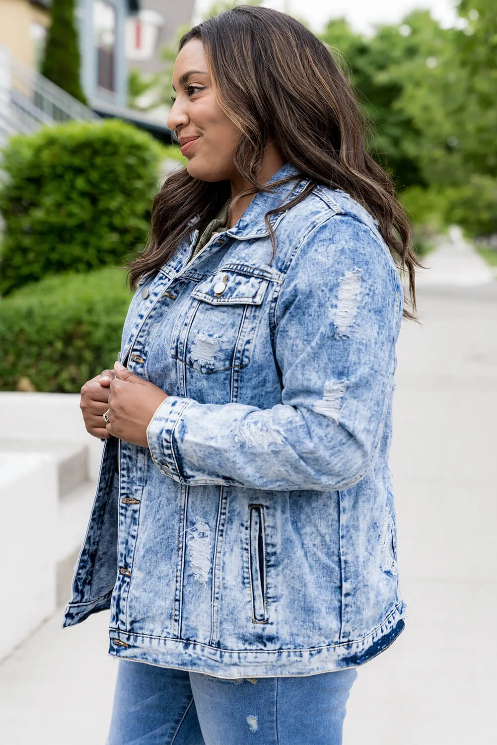 Distressed Denim Jacket
