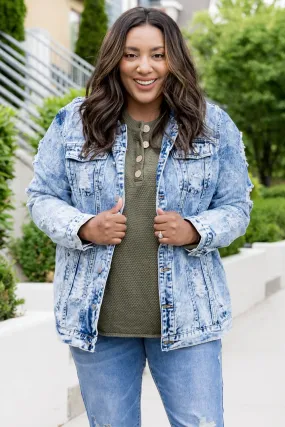 Distressed Denim Jacket