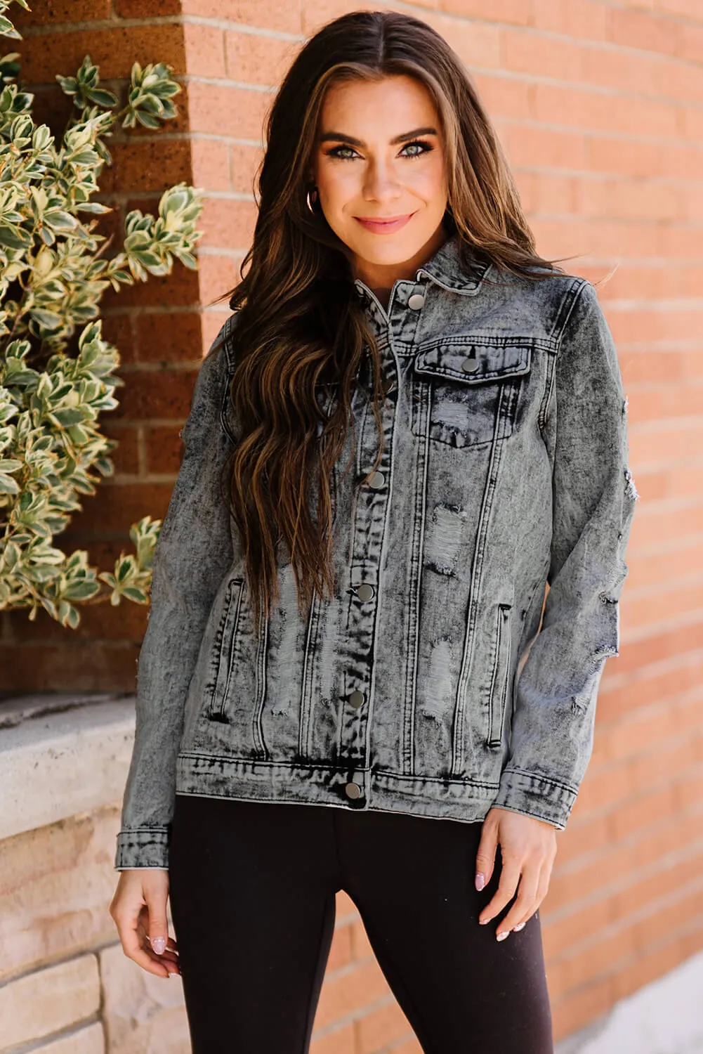 Distressed Denim Jacket