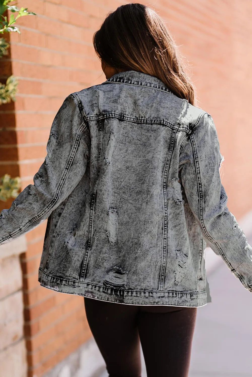 Distressed Denim Jacket