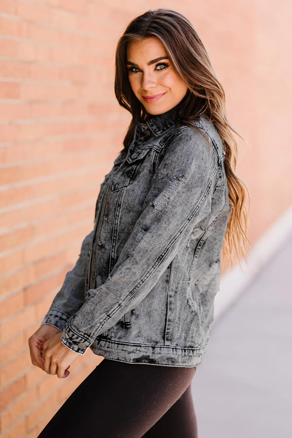Distressed Denim Jacket