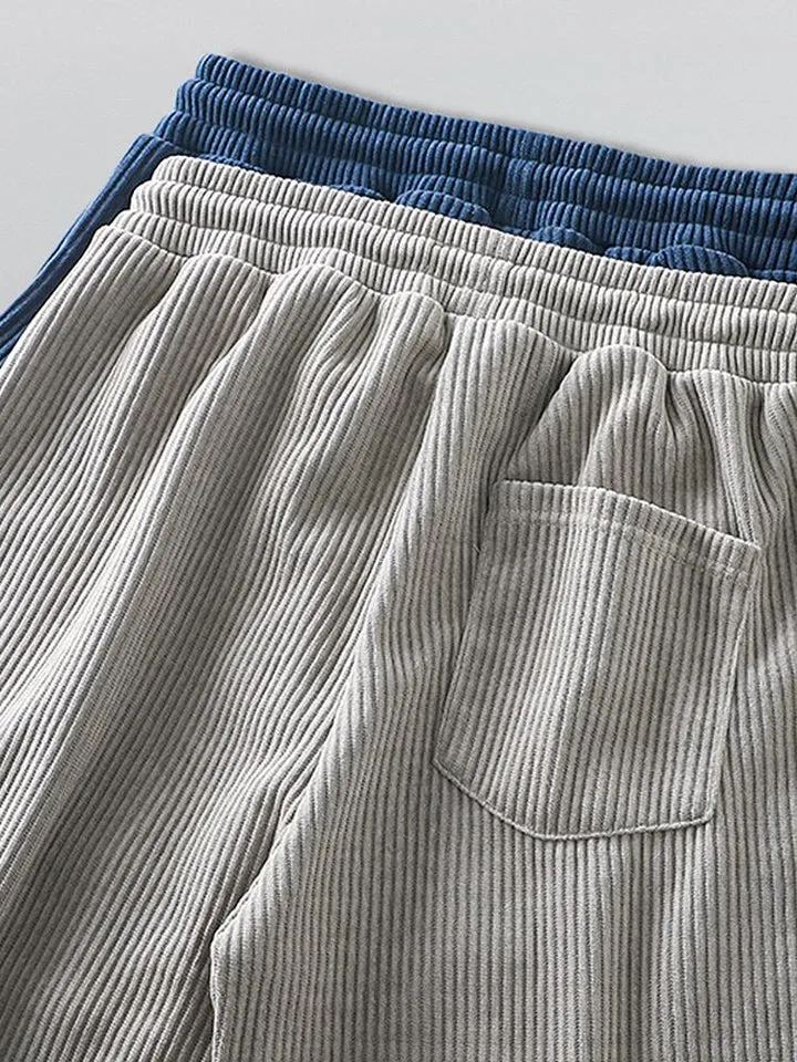 Drawstring Corduroy Jogger Pants