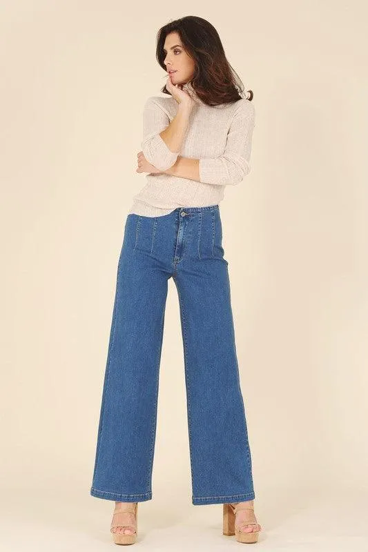 Easy Street Wool Blended Mock Neck Sweater