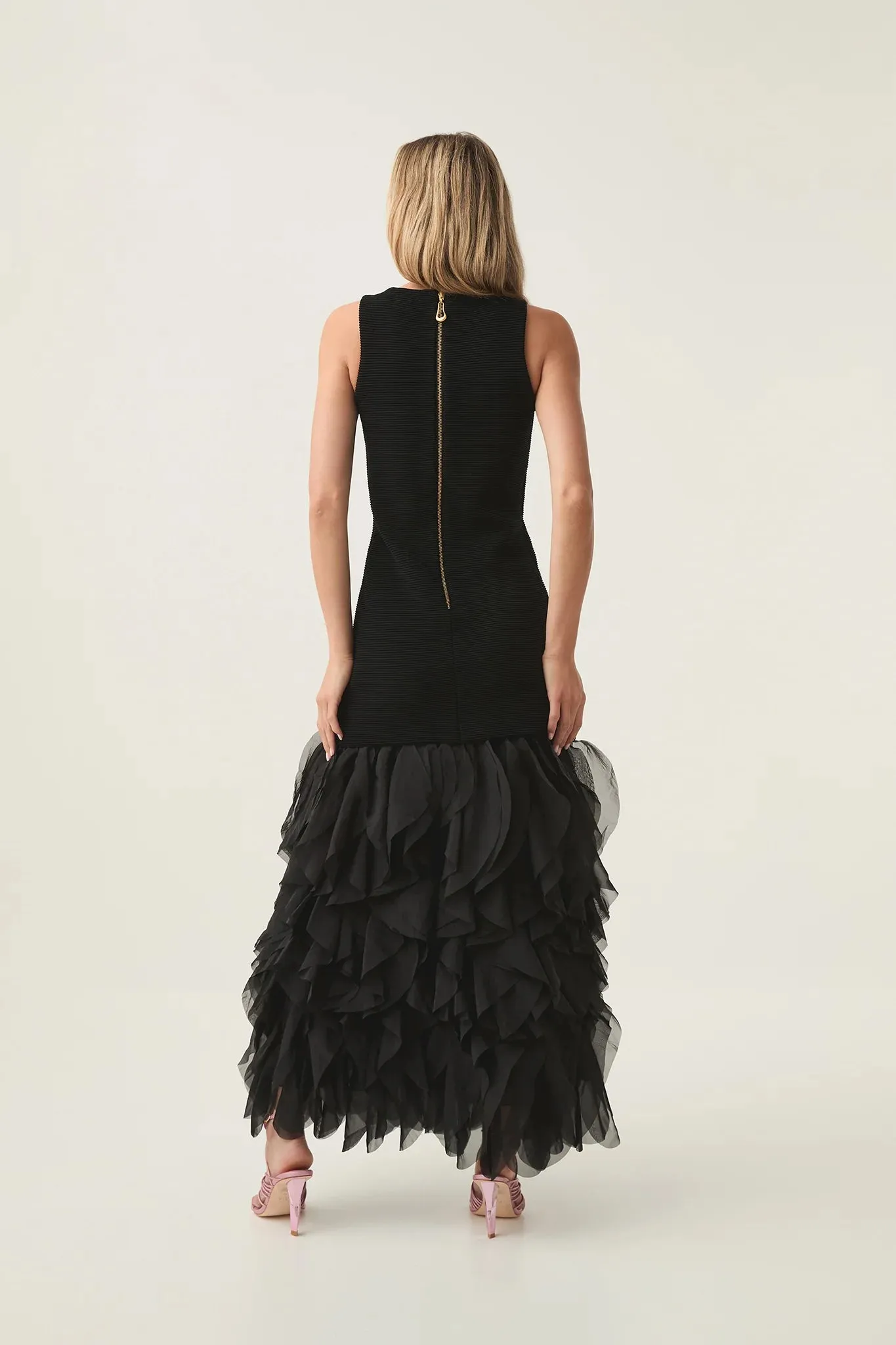 Elations Knit Maxi Dress - Black