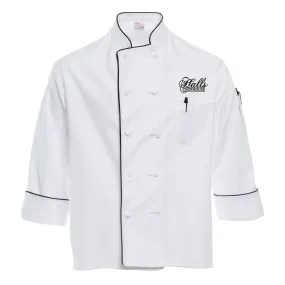 Executive Chef Coat with Black Piping