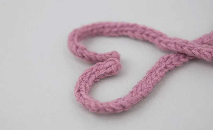 Florie Raspberry Knit Bonnet